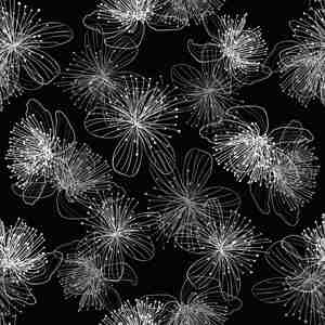 Melissa Hutterite Hot Sale Black White Rose Floral Digital Printing <b>Polyester</b> Koshibo Crepe <b>Fabric</b> for Women Ladies Dress - Product Image 6