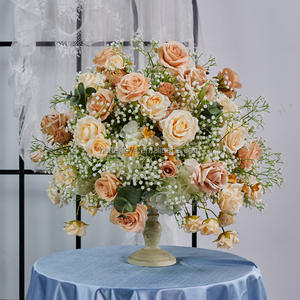 حرير 30:-80 + حرير صناعي كبير ثلاثي الأبعاد وردي أبيض وردي زفاف بترتيب - Product Image 6