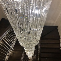 Moderne lustre en cristal d'éclairage pour la maison escalier