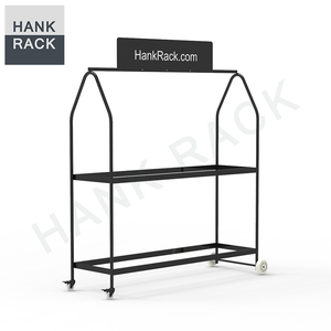 عرض متجر للإطارات مع عجلات للعجلات عرض ترويجي لإطارات العجلات حامل لإطارات محمول للتخزين - Product Image 4