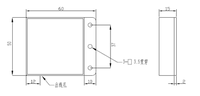 ZHIDINGLED Lumière d'appoint LED à double vision blanche 3500K-6000K, éclairage photo portable dimmable avec CRI 80 IP20 50x60x15mm