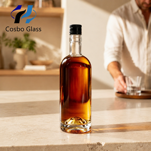 Klare Glasflasche 500ml 750ml Whiskey XO Glasflasche 700ml 750ml Wodka Gin Likör Spirituosen Glasflasche mit Schraubverschlüssen - Product Image 1