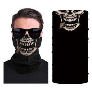 Personalizado Elastic <span class=keywords><strong>Halloween</strong></span> Party Face Cover Crânio Seamless Pescoço Gaiters Tubo Bandanas