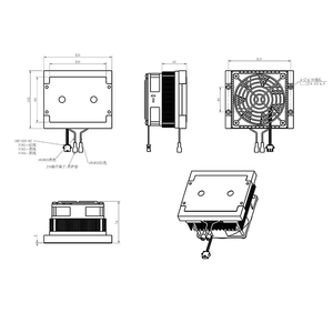 وحدة أشباه الموصلات 12 فولت مبرد حراري كهربائي بوحدة تبريد أجزاء التبريد وتبادل الحرارة - Product Image 3