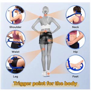 Deep Tissue Nylon <strong>Self</strong> Muscle Therapy Tool for Neck <strong>Shoulder</strong> Back Pain S-Shaped <strong>Massager</strong> Stick - Product Image 6