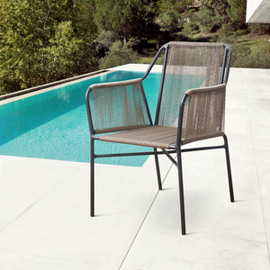 Impilabile moderno Patio <span class=keywords><strong>marrone</strong></span> cortile poltrone mobili giardino esterno bar in alluminio Rattan <span class=keywords><strong>sedie</strong></span> da pranzo - Product Image 1