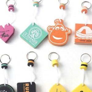 2024 Eco-Friendly Soft EVA Foam Floating Keychain Budget-friendly Plastic <b>Key</b> <b>Ring</b> for Cars & Promotions Cheap Price - Product Image 6