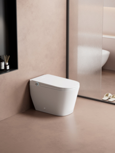 WC intelligent monobloc mural en céramique de haute qualité avec capteur automatique, bidet intégré, certifié CUPC, 110V, modèle Y-K6B moderne - Product Image 5