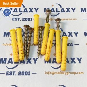 MALAXY bor mandiri murah M6 M8 M10 plester plastik pipa ekspansi Rawl Plug baut ekspansi sekrup jangkar - Product Image 5