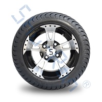 Roues de voiturette de Golf 12 pouces et pneus de rue 215/35-12 points