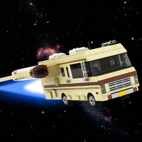 GoldMoc Spaceballs uzay gemisi kanatlı araba tuğla oyuncak Spaceballs kartal 5 yapı taşları tuğla çocuklar DIY araç oyuncaklar birleştirin