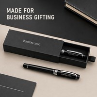 Stylo Roller en Métal Personnalisé avec Boîte Cadeau, Logo Gravé au Laser ou Imprimé par Sérigraphie, Cadeau Promotionnel d'Entreprise