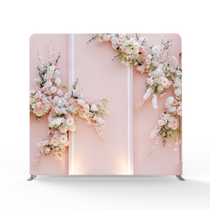 Floral Pillowcase <strong>Backdrop</strong> Tension Fabric <strong>Backdrop</strong> Stand Custom Printed Photo Booth <strong>Background</strong> for Wedding &amp; Event Decoration - Product Image 5