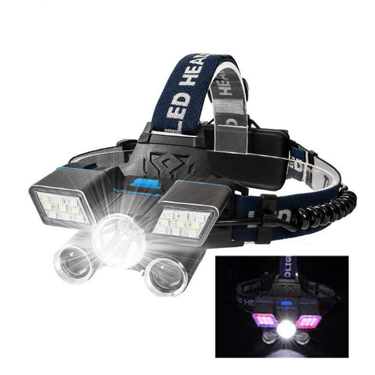 Открытый разведка Отдых на природе света угольной шахты рабочий USB Перезаряжаемый рабочий свет amazon продукт регулируемое наголовное Крепление Фары для велосипеда