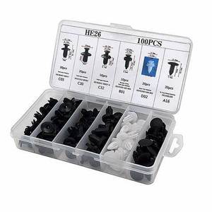 HE26 Car Fasteners 100Pcs Plastic Automotive Clips Universal Repair Kit For Body Panel Trim - Product Image 5