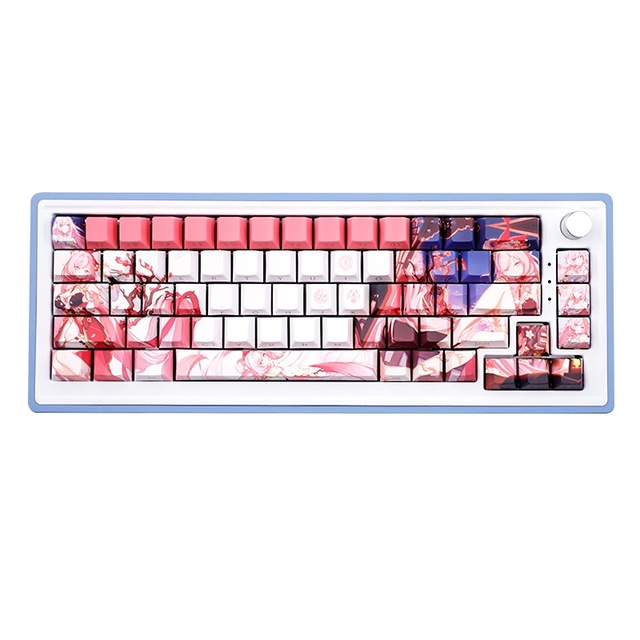 Manufacturer's 135-Key Dye Sublimation PBT Keycaps Cherry Profile with Light Two-Color Injection Side Print custom keycaps