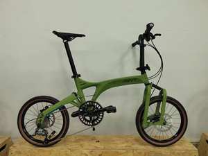 MINT PARROT Vélo Pliant Vélo Oiseau Triple Pli Pliable 355 18 Pouces Frein à Disque 9 Vitesses Amortissement Alliage d'Aluminium - Product Image 3