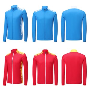 Chaqueta deportiva unisex con estampado chino, cierre completo, cuello alto, manga larga, logotipo personalizado, para hombre y mujer, ropa exterior para entrenamiento en equipo. - Product Image 5