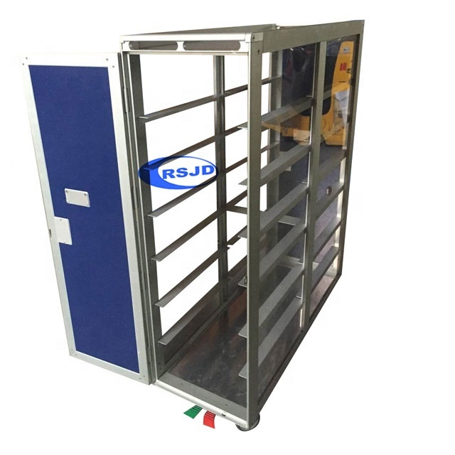 Aluminum Aircraft Service Trolley Cart for Airline
