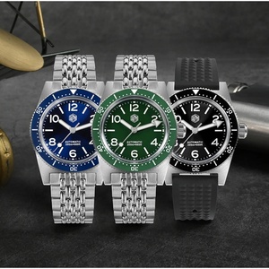 Reloj de Buceo de Lujo para Hombre San Martin SN0007-G Nuevo de 37 mm 62Mas, Reloj de Pulsera Mecánico Automático con Cierre Ajustable, Resistente al Agua 200M - Product Image 3