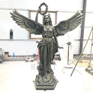 Nouveau extérieur Bronze ange <span class=keywords><strong>pierre</strong></span> <span class=keywords><strong>tombale</strong></span> Monument Sculpture coulée conception de couleur personnalisée haut de gamme sur mesure Art en métal <span class=keywords><strong>pour</strong></span> les cimetières - Product Image 5