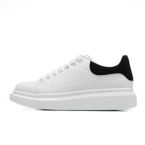 Zapatos Blancos de Moda para Primavera y Otoño, Nuevos con Suela Gruesa Tipo Muffin, con Aumento de Altura Interno, de Cuero, para Parejas, Casuales, de Diseñador - Product Image 6