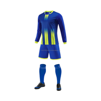 Camiseta de Fútbol Unisex Personalizada con Estampado Digital, Cuello Redondo, Manga Larga, Alta Calidad, Secado Rápido, Elástica en 4 Direcciones, 100% Poliéster, Servicio OEM