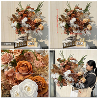 Décoration florale sur le thème vert pour événements, grande boule de fleurs artificielles d'hortensia de 50 cm, centre de table suspendu en amarante verte