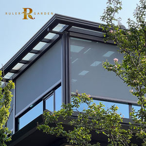 الشركة المصنعة في الصين شاشة حديقة بسحاب شاشة فناء عريشة بمحركات مقاومة للماء والرياح في الهواء الطلق بكرة قابلة للسحب سحاب أعمى - Product Image 1