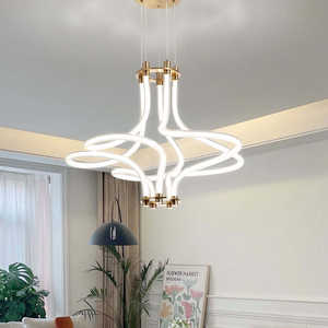 Nordic style Creative Pendant Lights restaurant Acrylic Line Pendant Lighting <b>for</b> Living Room <b>Bedroom</b> - Product Image 6