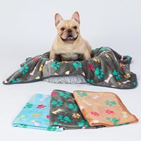 Couverture d'hiver pour animaux de compagnie, sur mesure, imprimée avec des griffes, super douce et épaisse, directement de l'usine