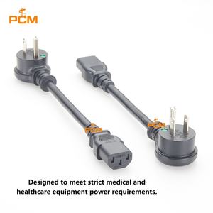 Cable de Alimentación con Conector NEMA5-15P Macho en Ángulo Recto a C13, IEC60320 SJT 16AWG 13A 125V, 10 pies, para Equipos Médicos y Monitores de Hospital - Product Image 3