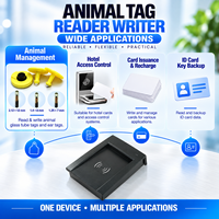 Lecteur de cartes RFID USB 134,2 KHz pour microchip animale, compatible avec les microchip EM4305 et lecteur de cartes RFID 125 KHz
