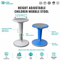 Tabouret ergonomique à hauteur réglable en plastique écologique pour enfants, design moderne, adapté aux TDAH/TDA, pour la salle de classe, la maison et le bureau