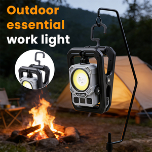 Customized multifunctional LED clip work light with <b>hook</b> and <b>magnet</b> 360° rotating camping light work light - Product Image 3
