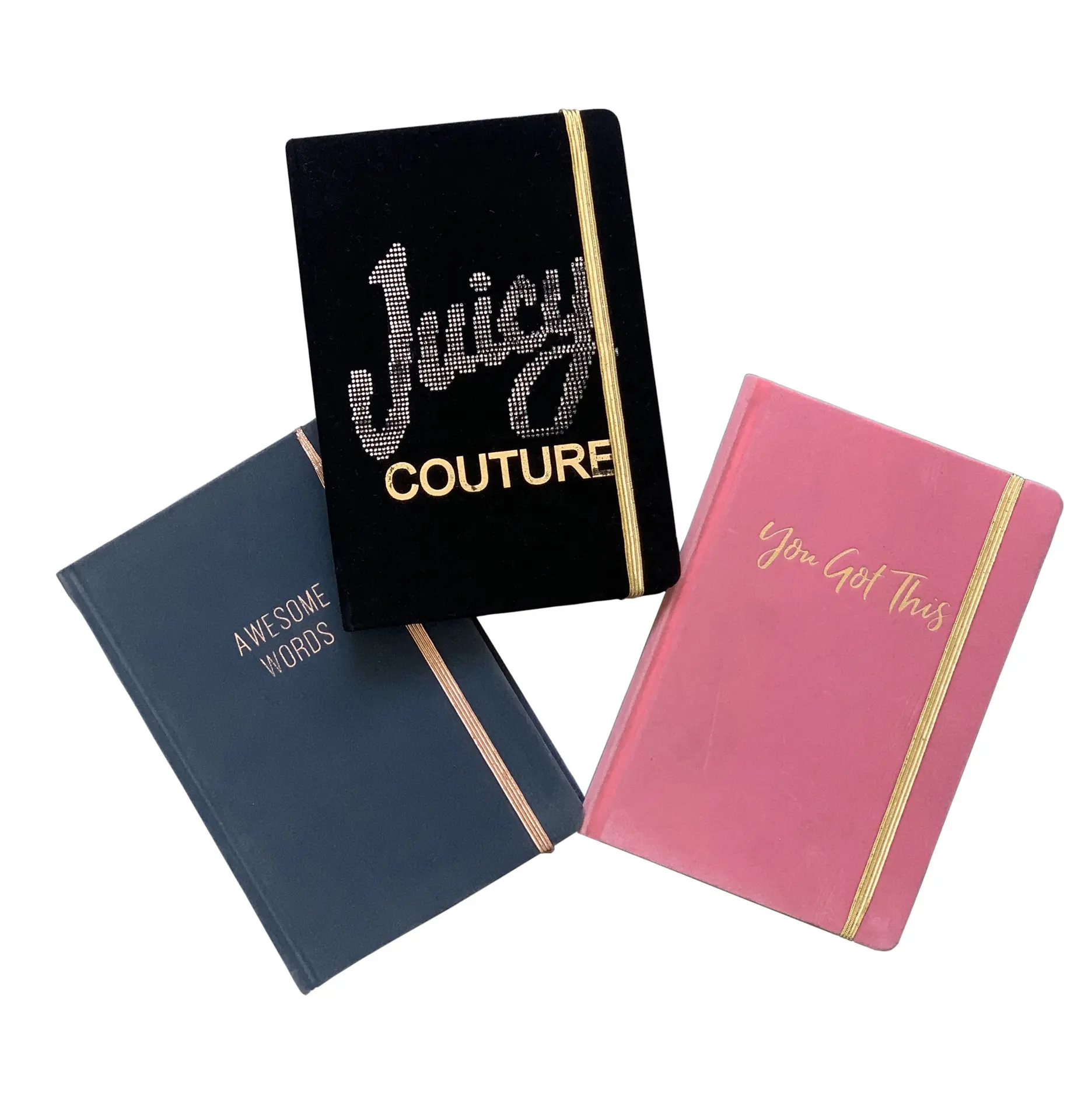 JR-520 Écologique Velours Couverture Portable Pour 200 Pages Papeterie Cahier Journal