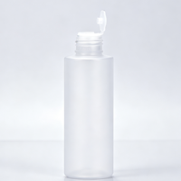 Botella de PET esmerilado de hombro recto para agua pura, con tapa de rosca blanca, embalaje de múltiples especificaciones, botella vacía, venta al por mayor.