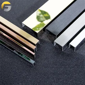 V4003 304 Decorative U Shape Profile Stainless Steel Metal Inlay Strips