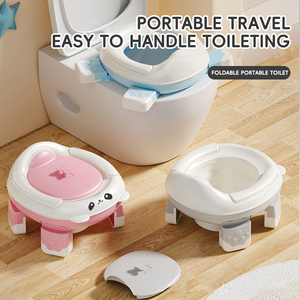 2025 SUNNUO Cute Portable <strong>Travel</strong> <strong>Potty</strong> Seat Foldable PP Material Kids and Babies Training Toilet New for Travelling - Product Image 4