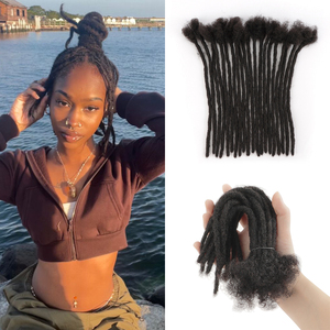 Extensions de dreadlocks faites à la main en cheveux naturels <span class=keywords><strong>Rasta</strong></span> Locks, extensions de cheveux humains en gros, dreadlocks en cheveux humains - Product Image 1
