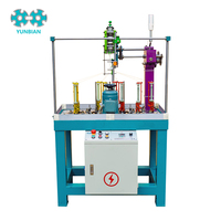 Machine à tresser les cordes en nylon Yunbian à 8 broches motorisées, contrôlée par PLC, haute productivité, avec garantie d'un an