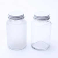 Botol kaca Soda cetakan leher sekrup Amber transparan 120ml kualitas tinggi terlaris untuk Tablet/Pil/Kapsul/suplemen