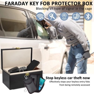 Chặn tín hiệu Faraday hộp <span class=keywords><strong>RFID</strong></span> Keyless nhập Key Fob bảo vệ điện thoại di động chặn tín hiệu - Product Image 5