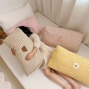 Coussin de soutien lombaire simple et frais en coton pour chevet, canapé, chambre, bureau, ou comme pare-chocs de lit bébé, avec rembourrage en polyester - Product Image 3