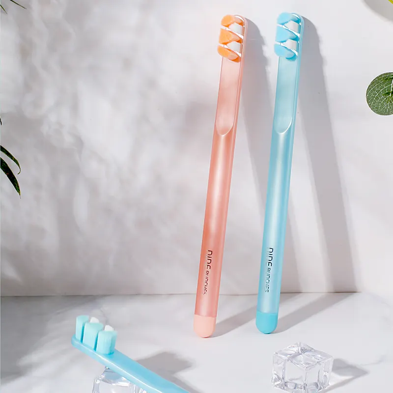 Spazzolino da denti ecologico biodegradabile di nuovo Design innovativo 20000 setole spazzolini da denti morbidi per bambini donne incinte