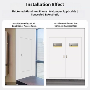 Pannello di Accesso in <span class=keywords><strong>Cartongesso</strong></span> con Telaio in Alluminio Impermeabile, a Scomparsa, per Soffitto, Parete o Porta, con Chiusura Magnetica o Maniglia, per Interni - Product Image 2