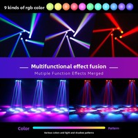 Neue Bee-Eye Six-Arm 3.0 LED IP33 DMX512 Sound-gesteuerte Moving Head Leuchte aus Aluminiumlegierung für KTV, Disco und Bühne