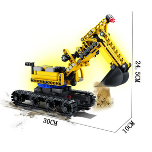 Camion <span class=keywords><strong>de</strong></span> chantier en blocs <span class=keywords><strong>de</strong></span> construction en plastique ABS, <span class=keywords><strong>jouet</strong></span> pour enfants - Product Image 1