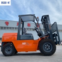 Montacargas Robusto con Motor de 5.0t, Estructura Estable, Vehículo de Transporte Logístico Versátil, Artículo de Suministro para Almacenes a Gran Escala