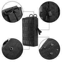 Pochette utilitaire tactique MOLLE, sac de rangement EDC grand format résistant à l'eau avec mousquetons à dégagement rapide